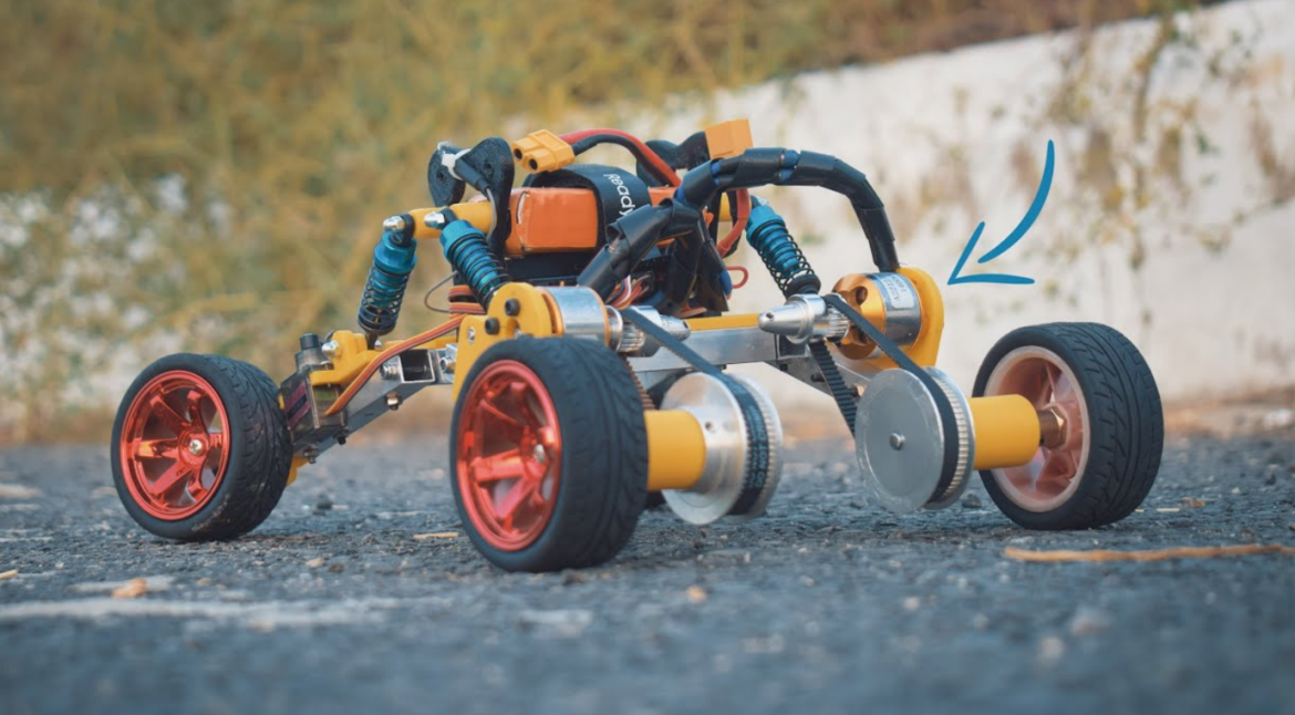 A Toy rc car in which brushless dc motor used. Blog Image