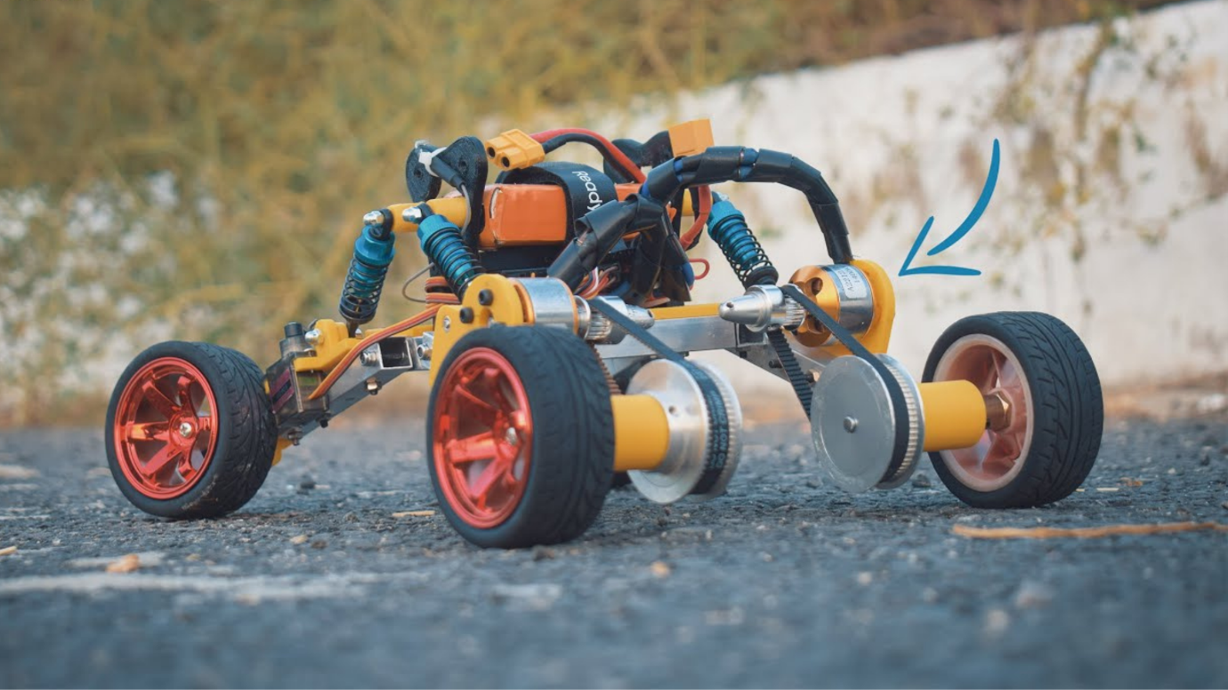 A Toy rc car in which brushless dc motor used. Blog Image