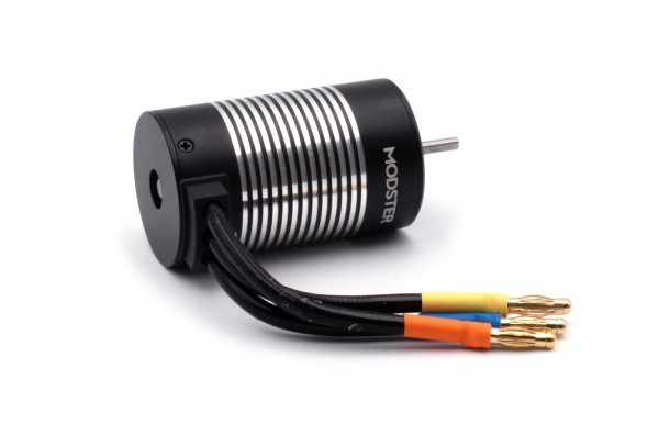 Image of black brushless motor with wire. Blog Image