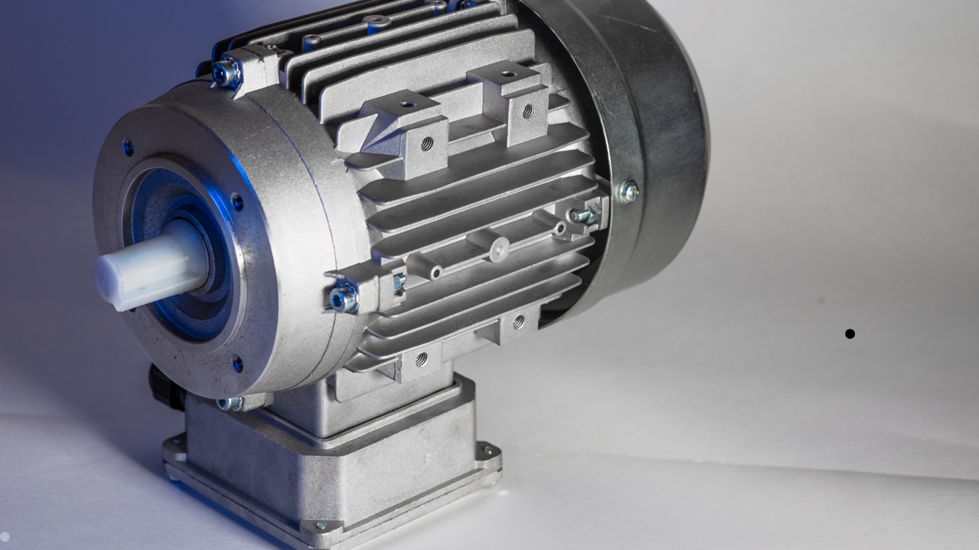 X team Coreless Motor with glowing blue light.