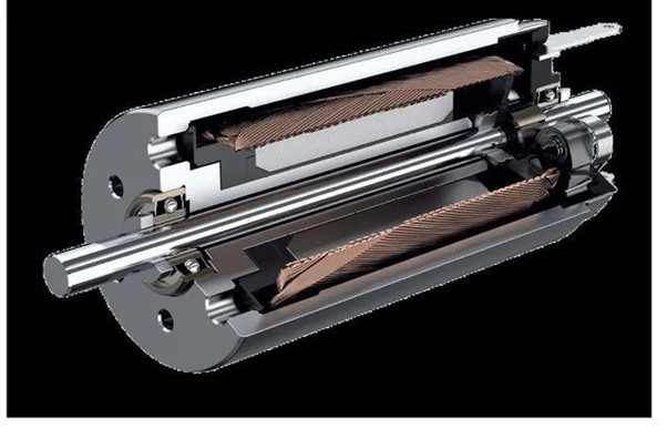 showing inner layers of coreless motor