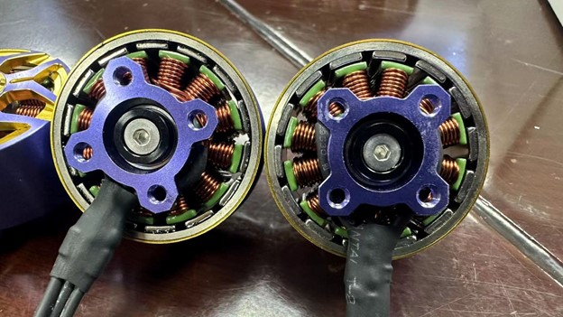 Copper winding inside X team motors