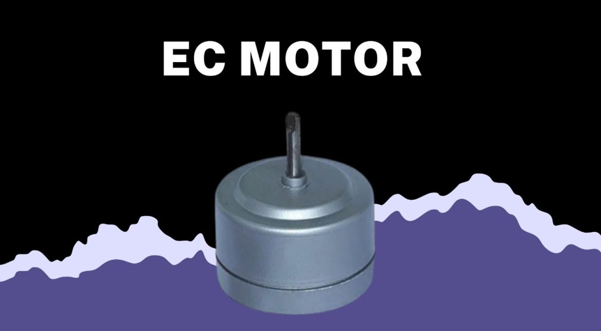 Close up view of X team EC motor