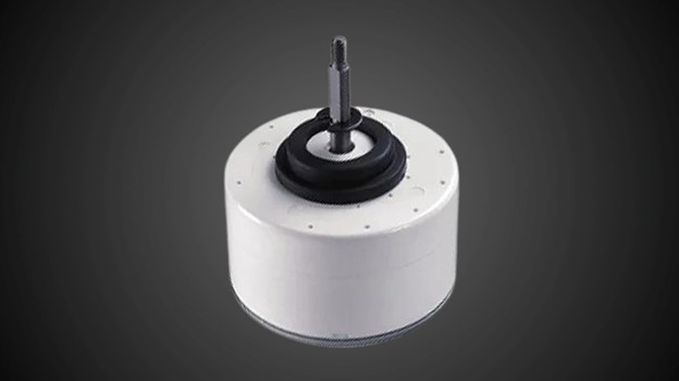 Close up view of X team Ec motor