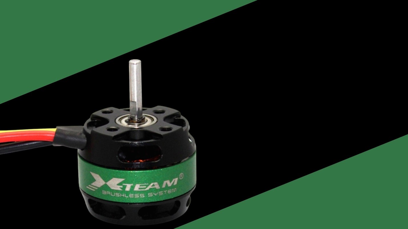 Close up view of X team Servo motor