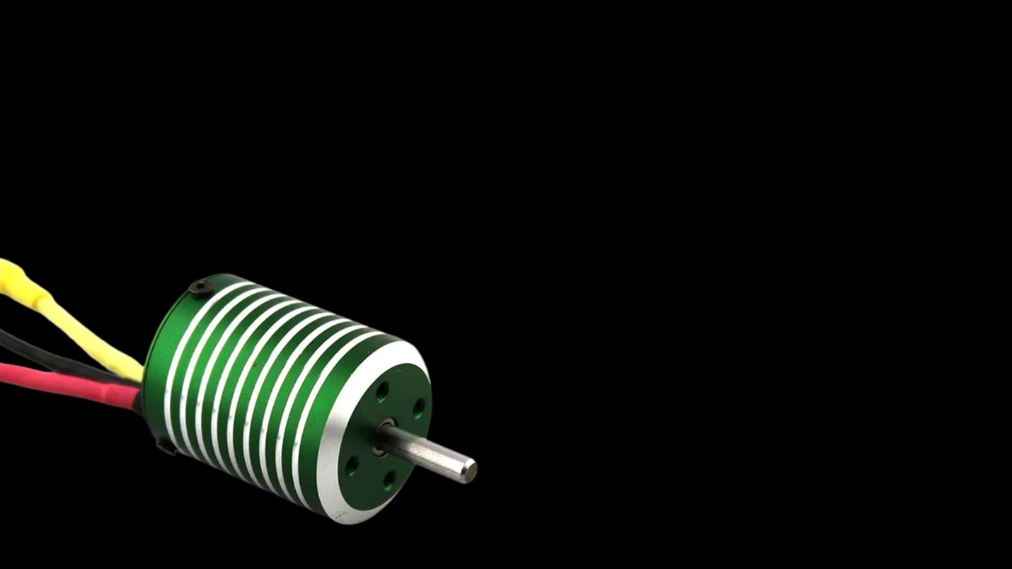 X team Sensored Motor Placed in black background