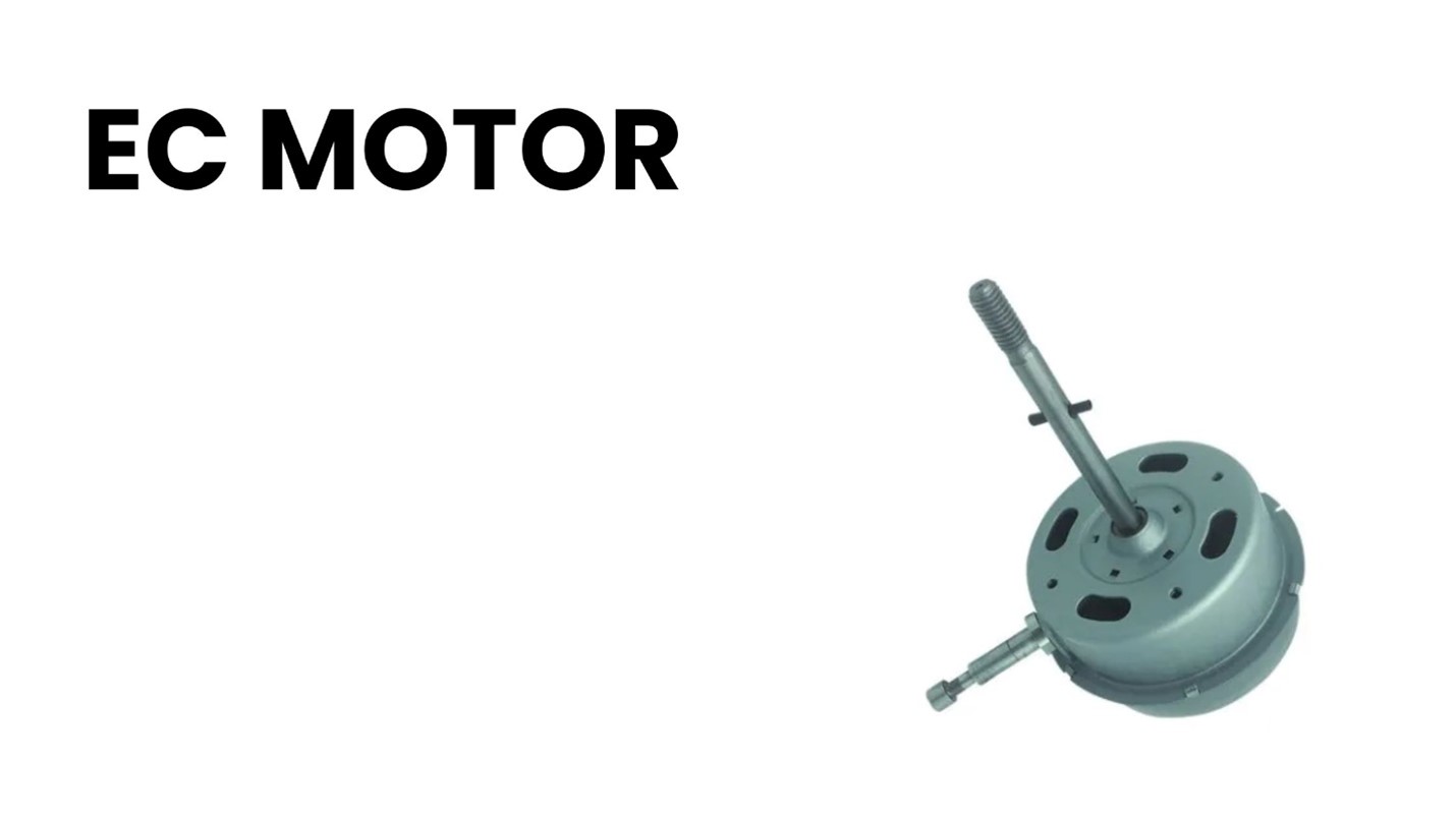 Close up view of X Team EC Motor in white background