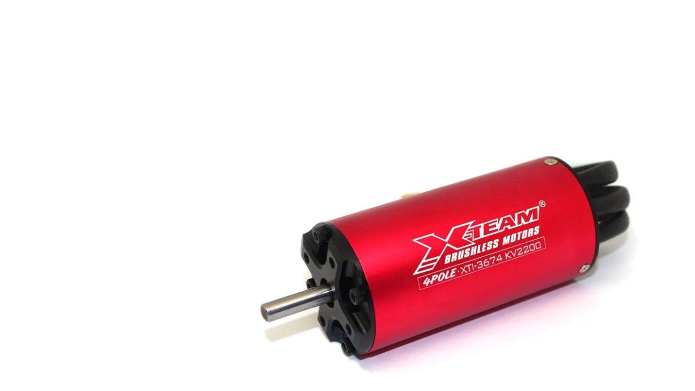 Close up view of X team Brushless Motor Sensored Motors