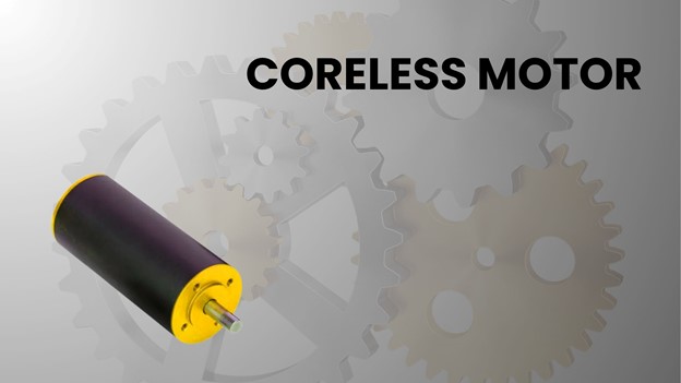 Close up view of X team Coreless Motors in gear background