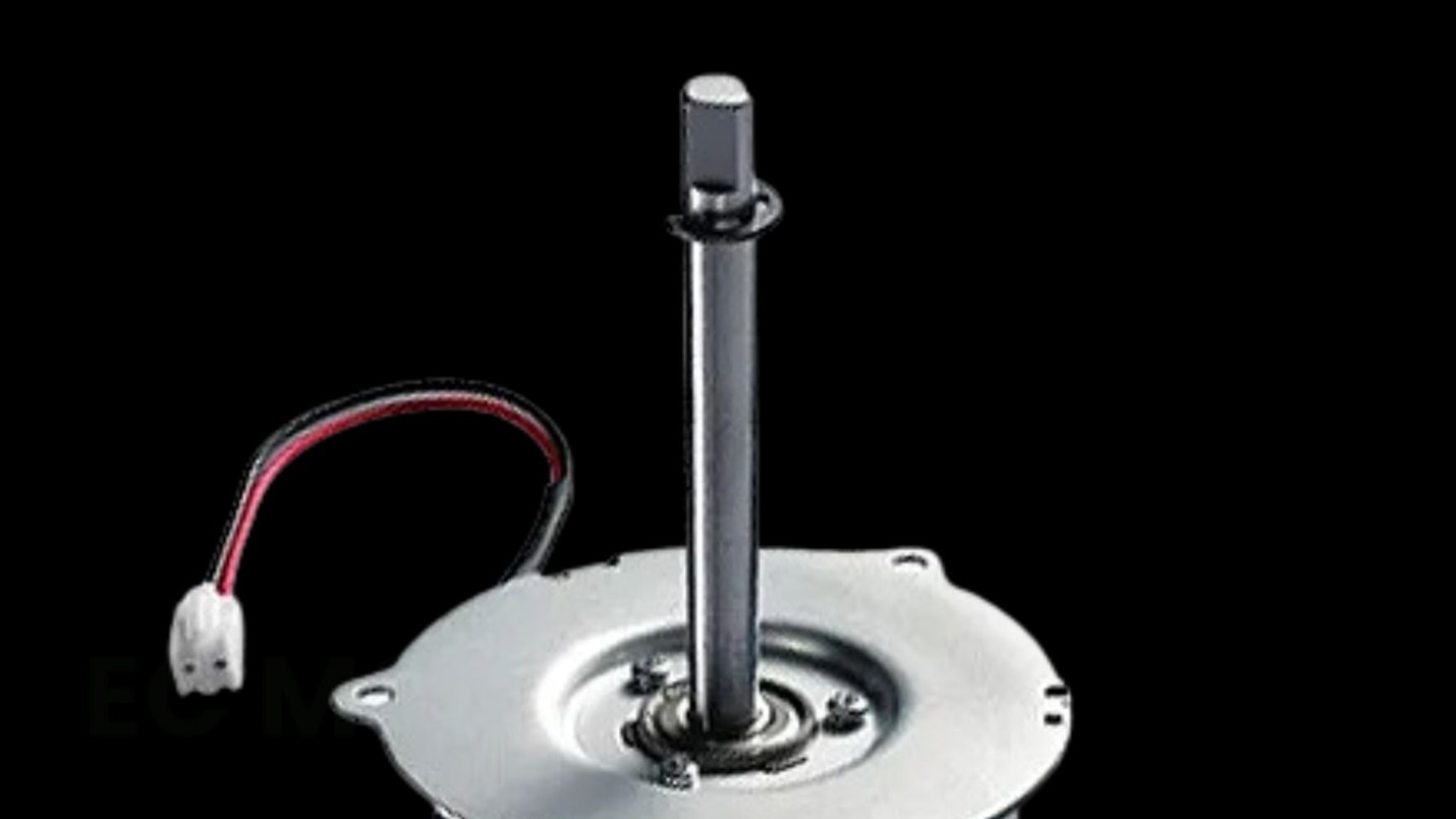 Close up view of X team EC Motors in black background