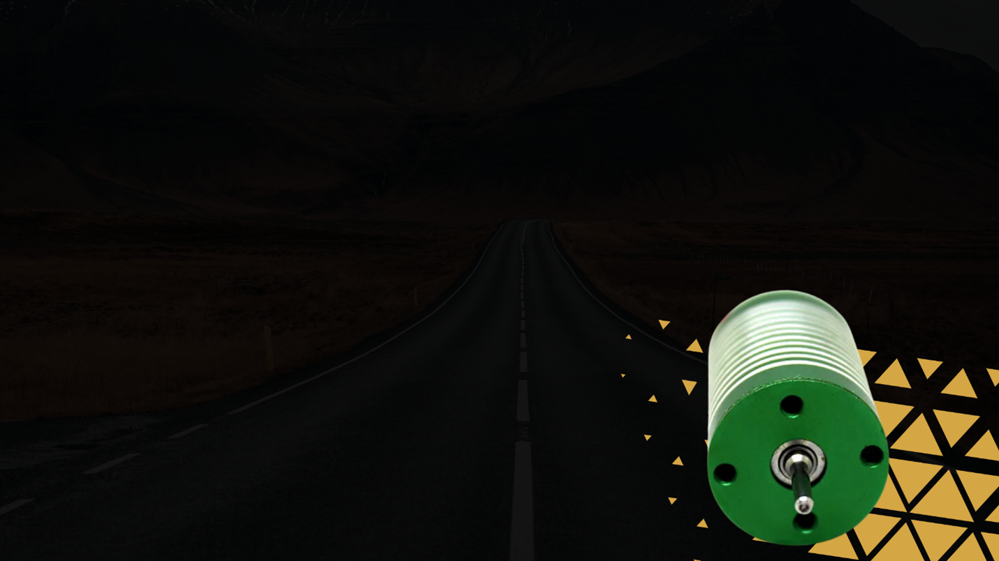 Close view of X Team Servo Motor in Black background